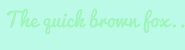 Image with Font Color 9FF5BD and Background Color BBFAE7
